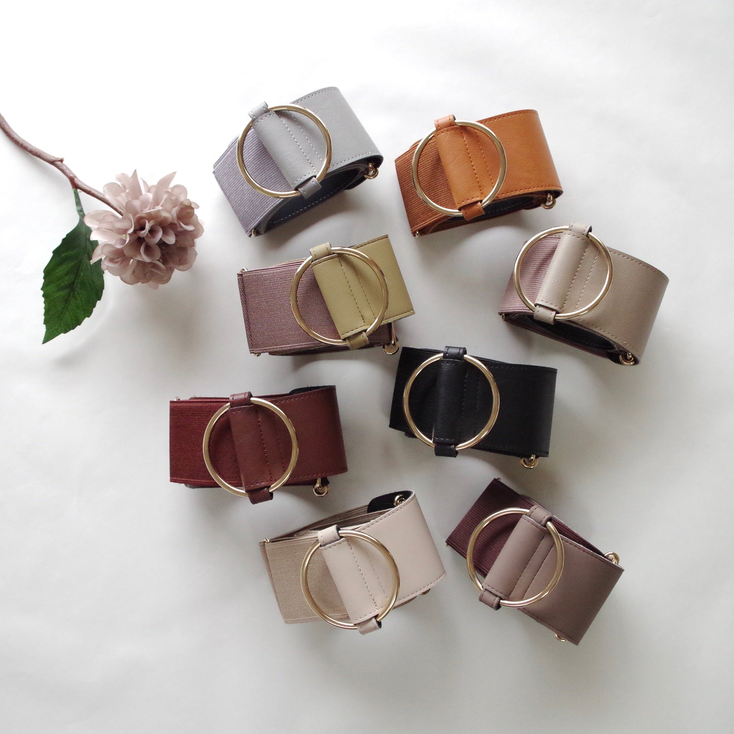 レディース ゴム ベルト 太い 60mm幅