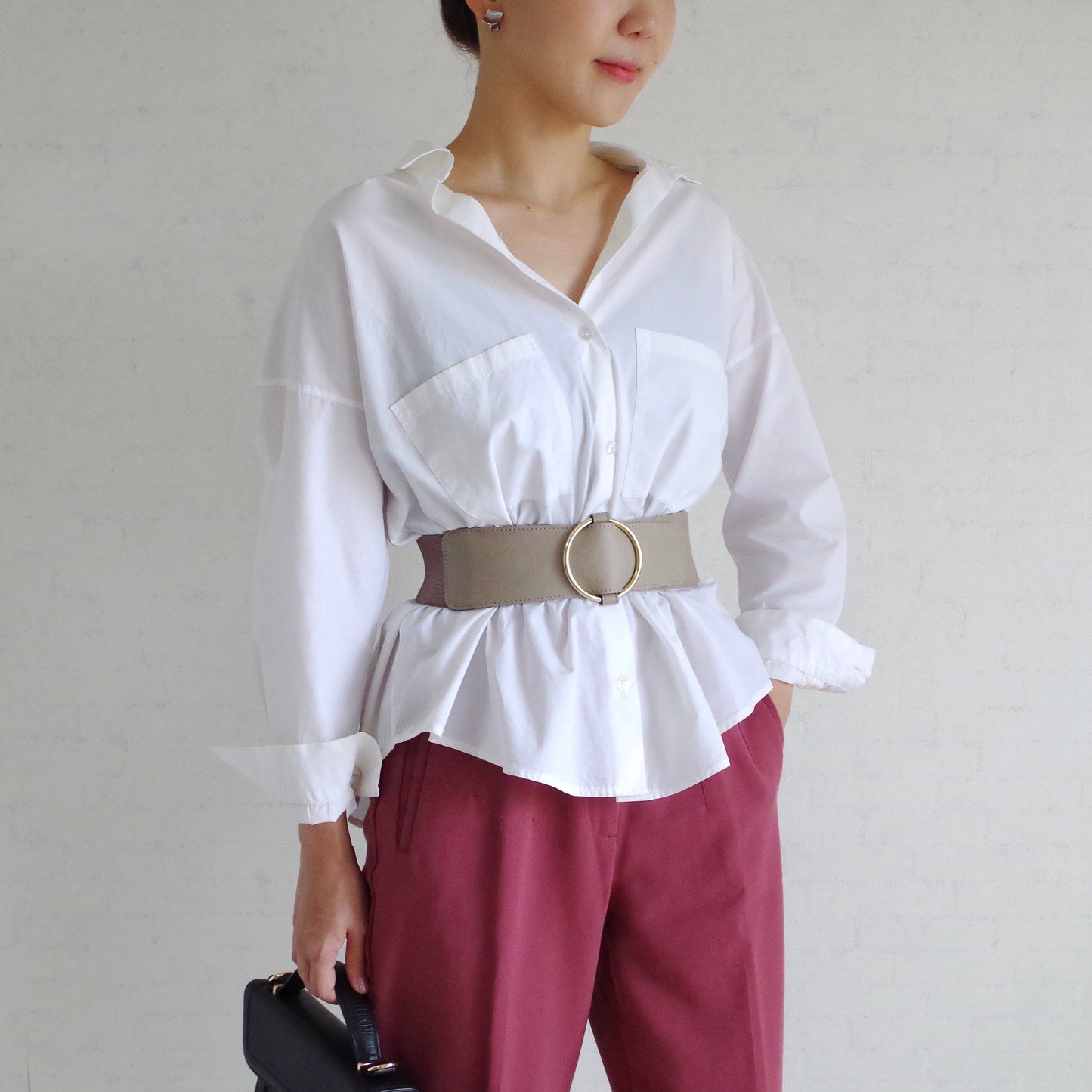 レディース ゴム ベルト 太い 60mm幅