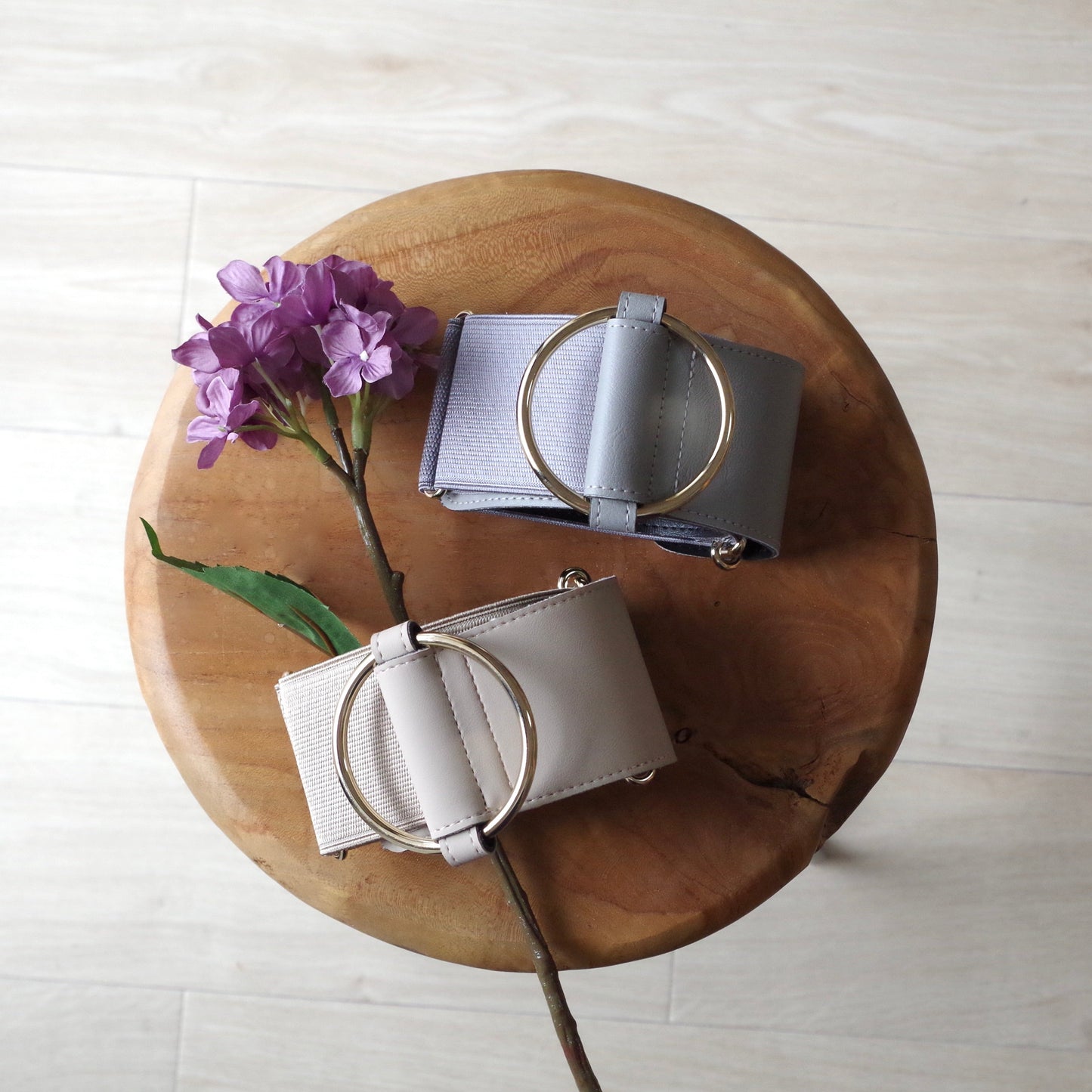 レディース ゴム ベルト 太い 60mm幅