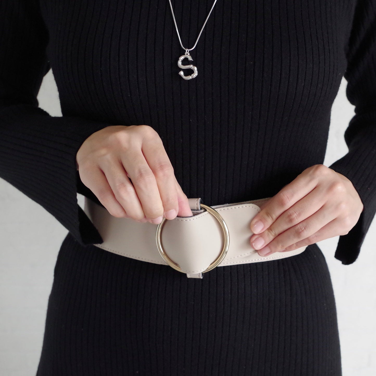 レディース ゴム ベルト 太い 60mm幅