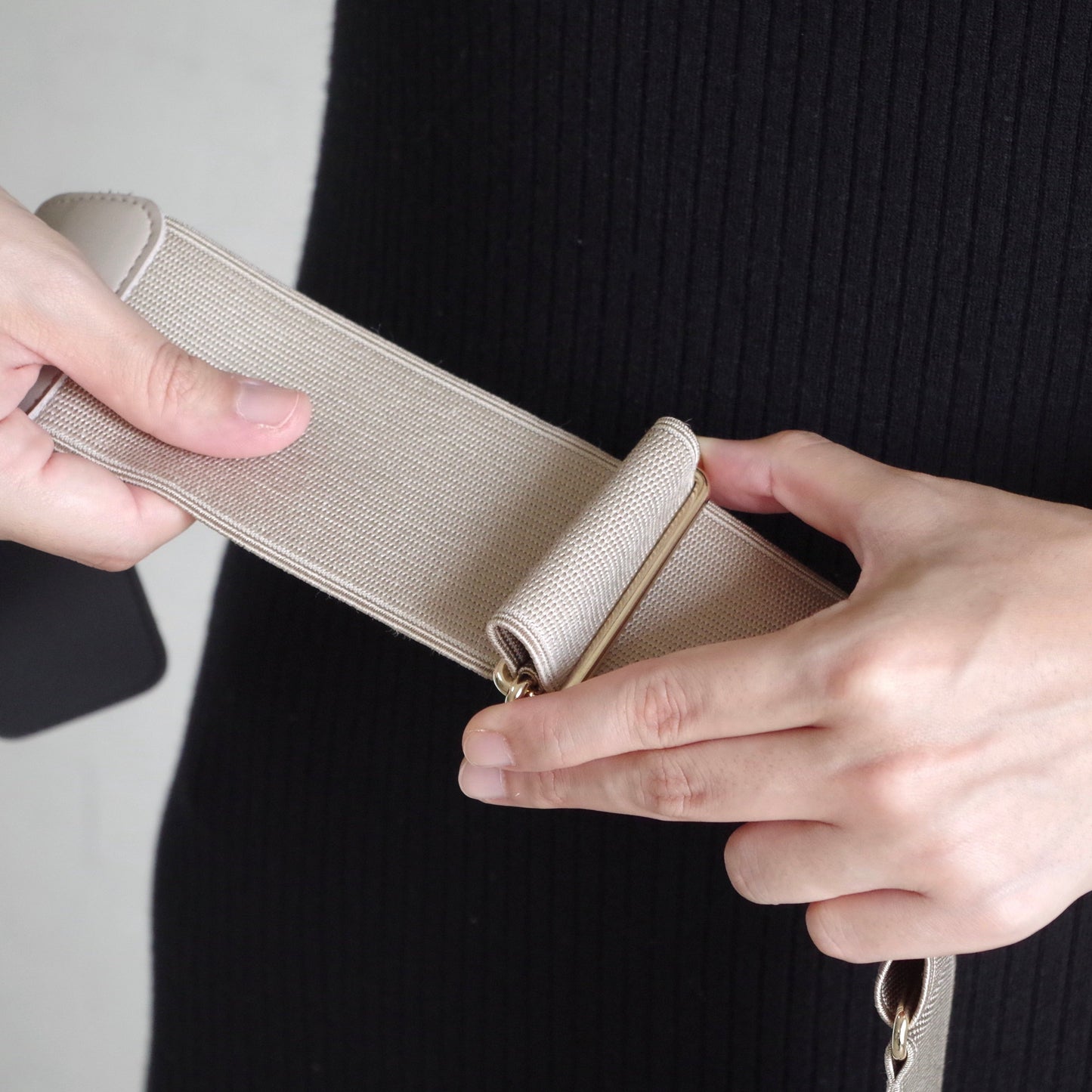 レディース ゴム ベルト 太い 60mm幅