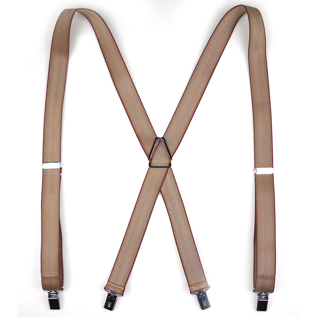 サスペンダー X型 スクエアクリップ 幅25mm