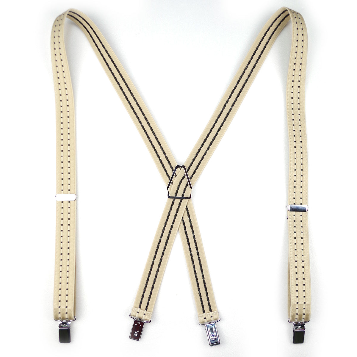 サスペンダー X型 スクエアクリップ 幅25mm