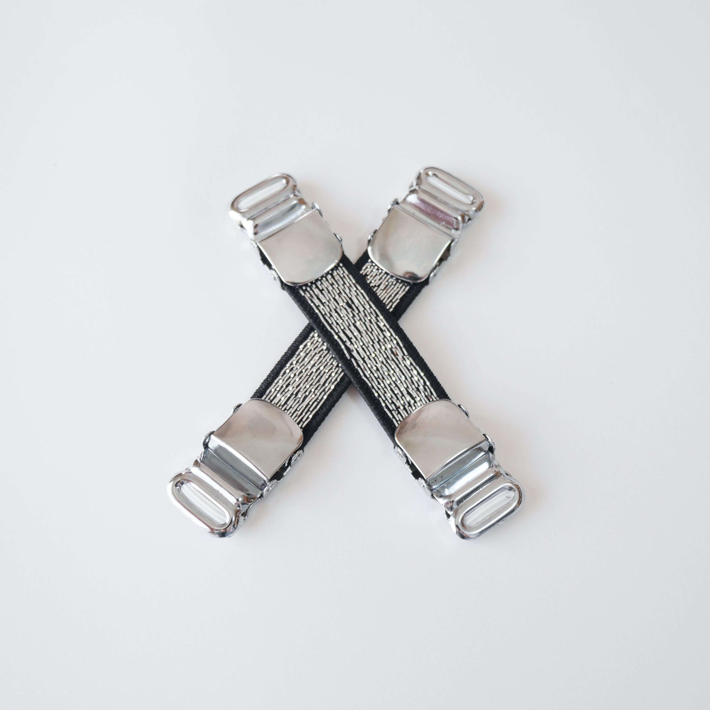 シャツガーター ラメ レディース