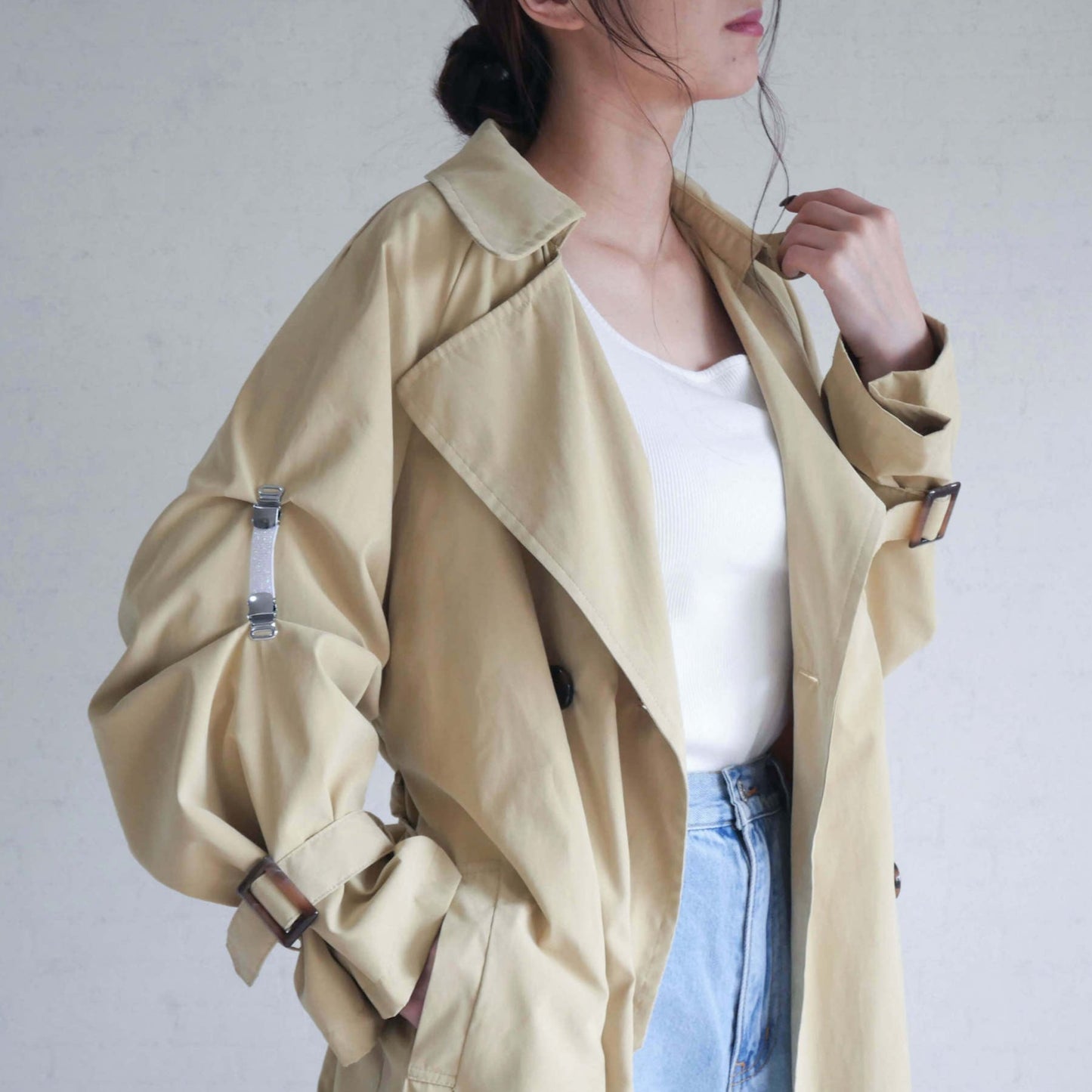 シャツガーター ラメ レディース