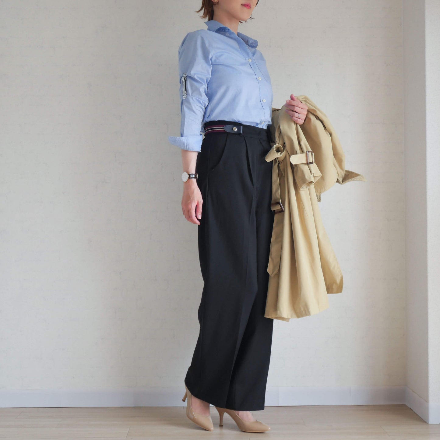 シャツガーター ラメ レディース