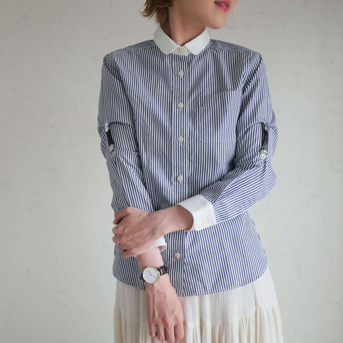 シャツガーター ラメ レディース