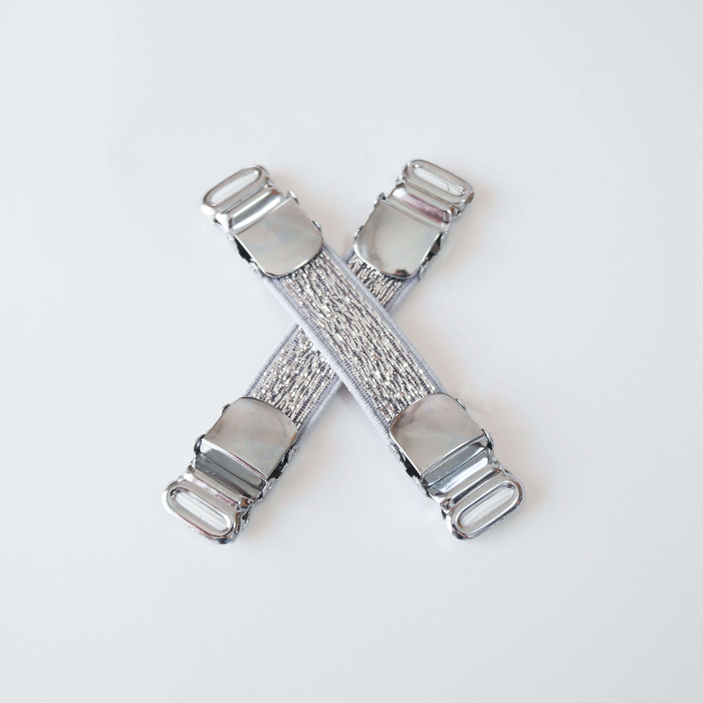 シャツガーター ラメ レディース