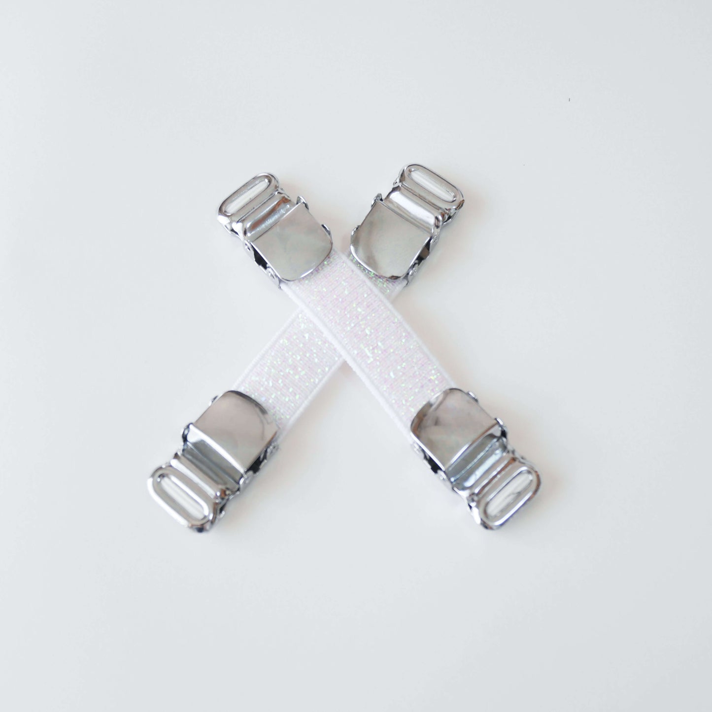 シャツガーター ラメ レディース