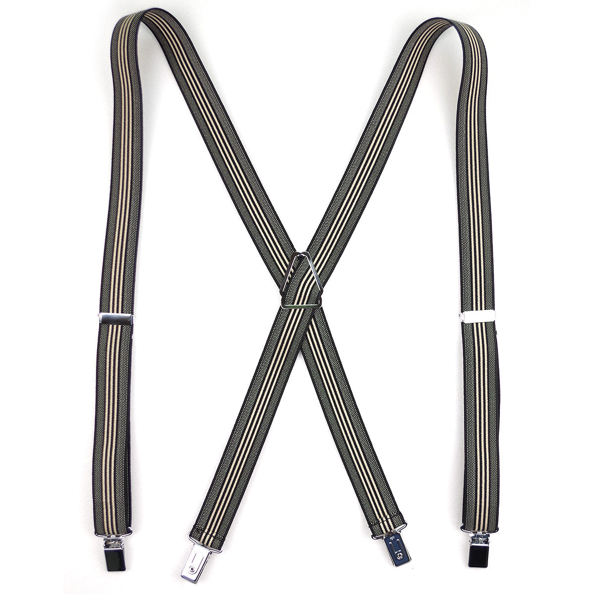 サスペンダー X型 スクエアクリップ 幅25mm