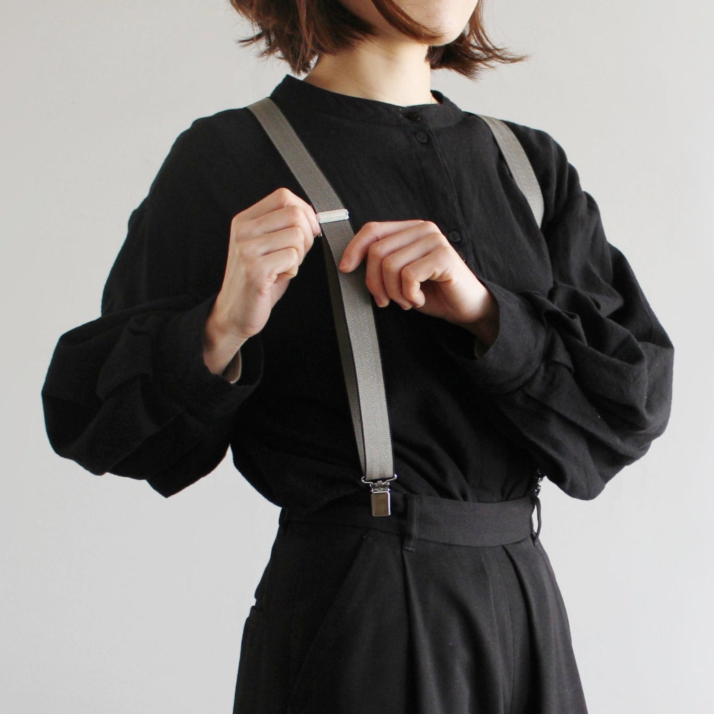 サスペンダー X型 スクエアクリップ 幅25mm