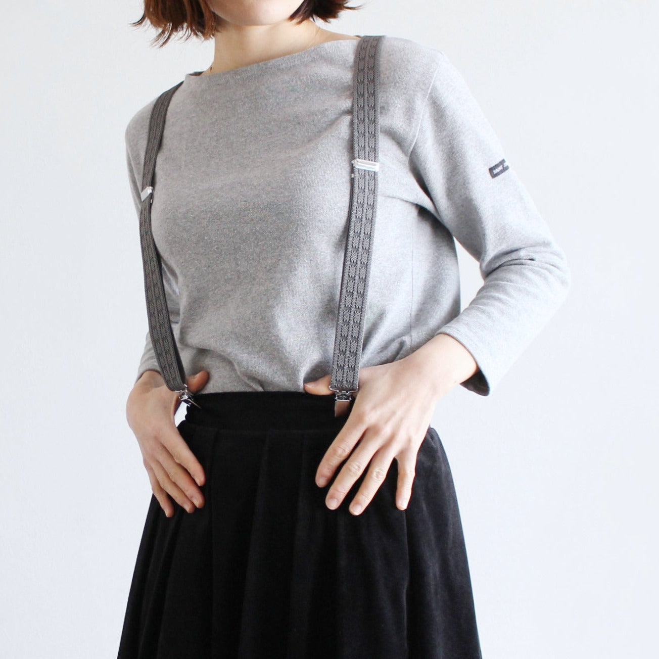 サスペンダー X型 スクエアクリップ 幅25mm