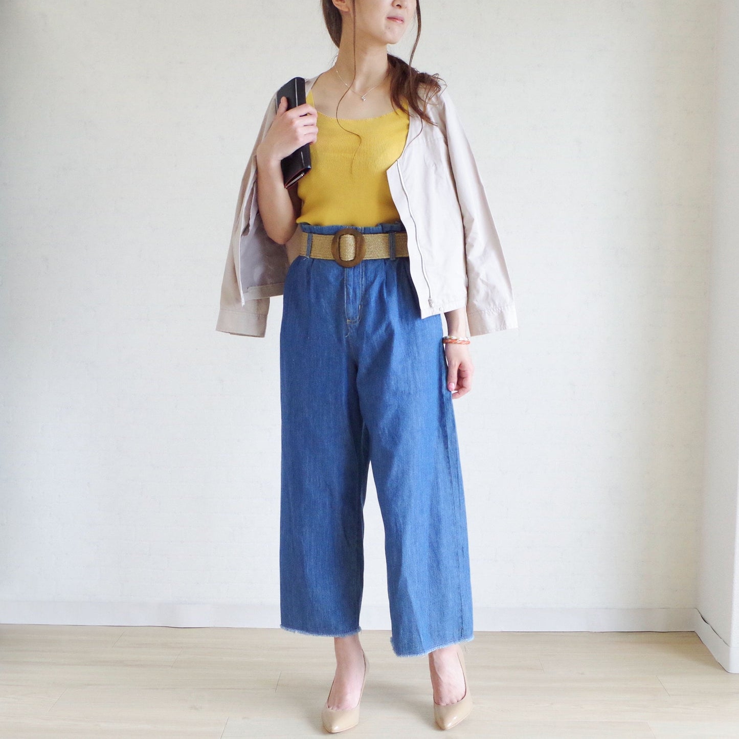 メッシュ ゴムベルト  麻風