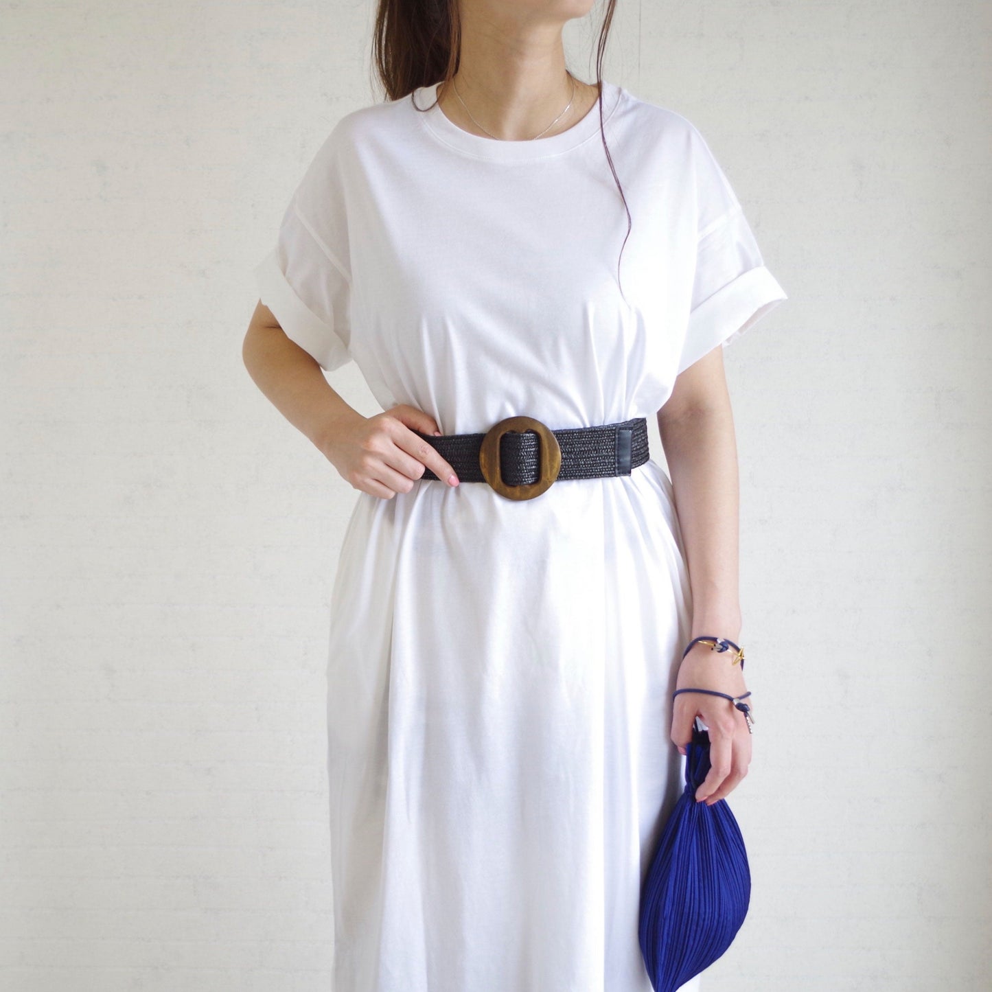 メッシュ ゴムベルト  麻風