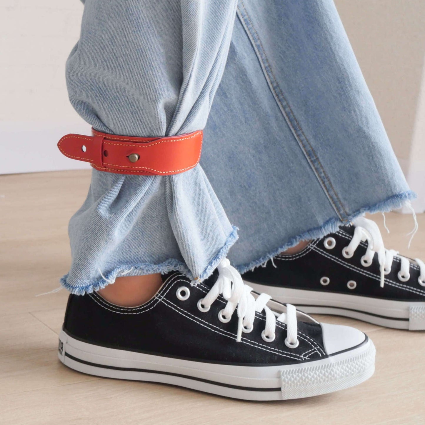 本革 裾止めバンド