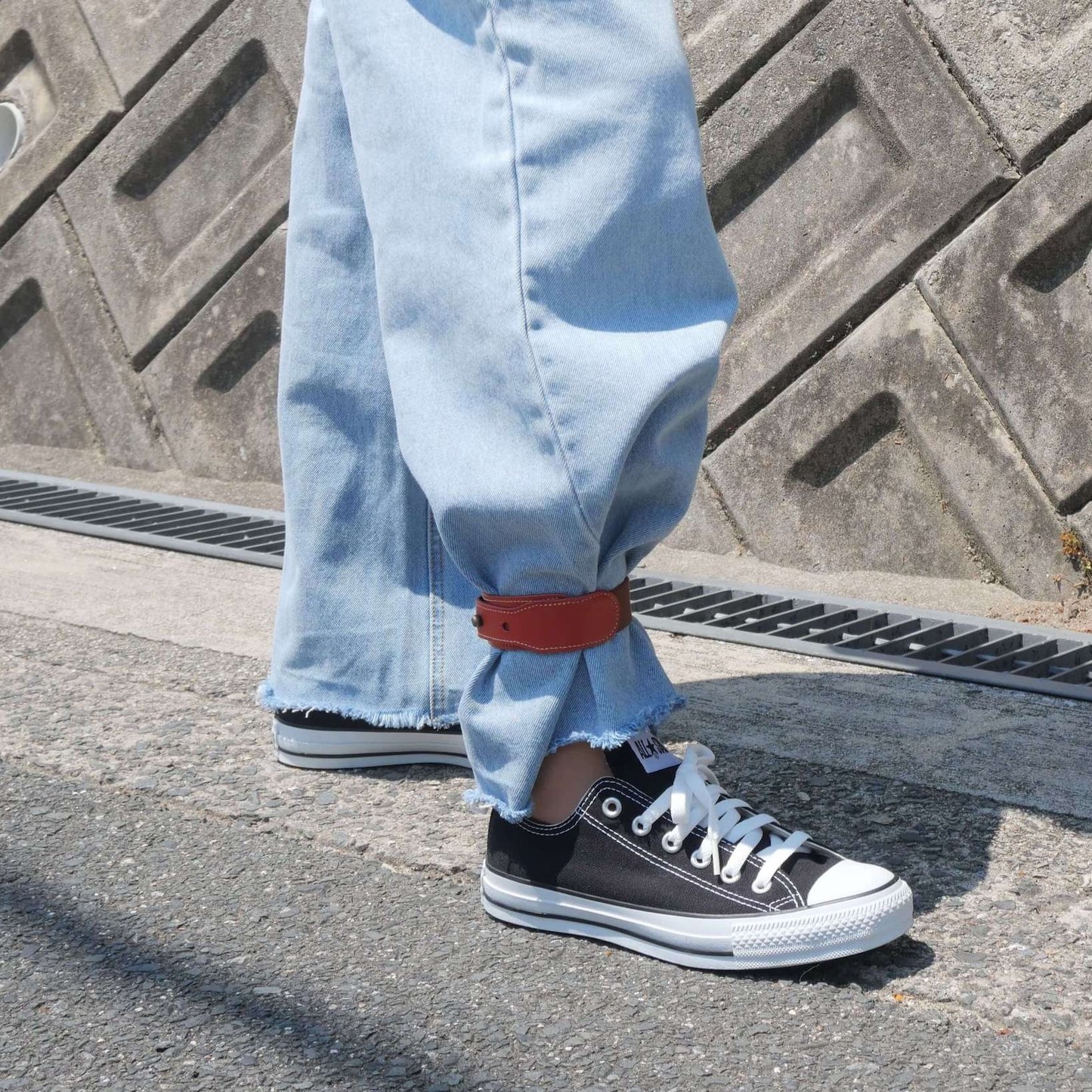 本革 裾止めバンド