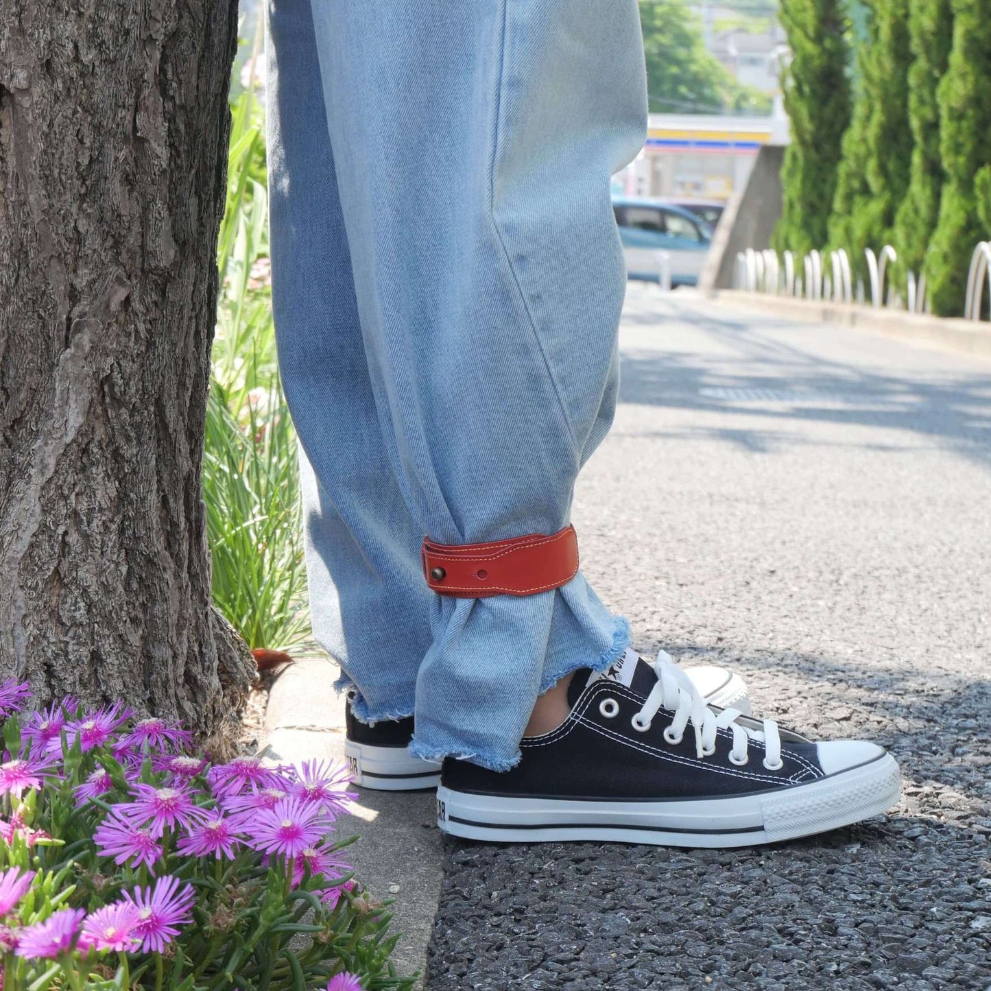 本革 裾止めバンド