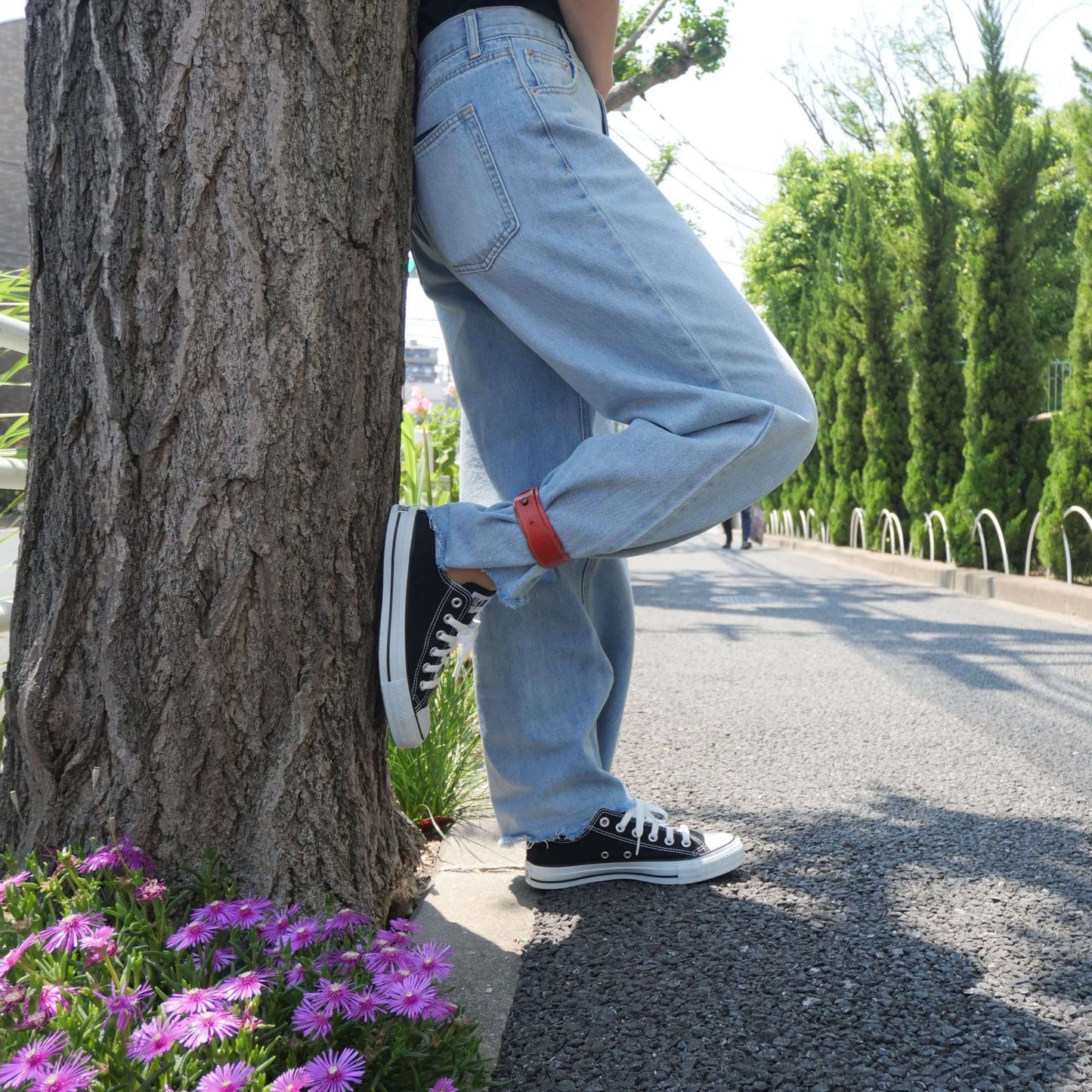 本革 裾止めバンド