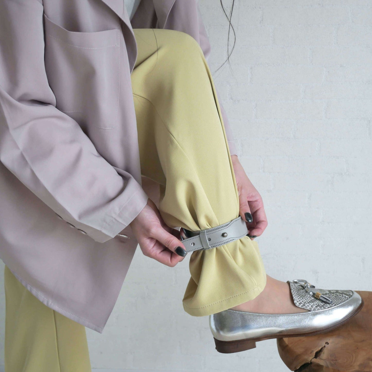 本革 裾止めバンド