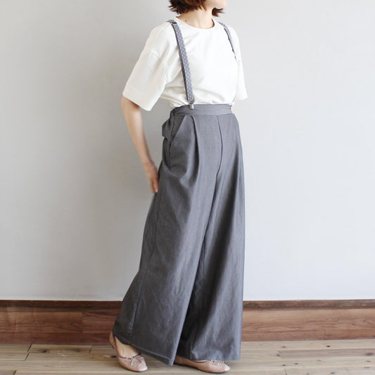 サスペンダー レディース ドット柄 X型 幅20mm