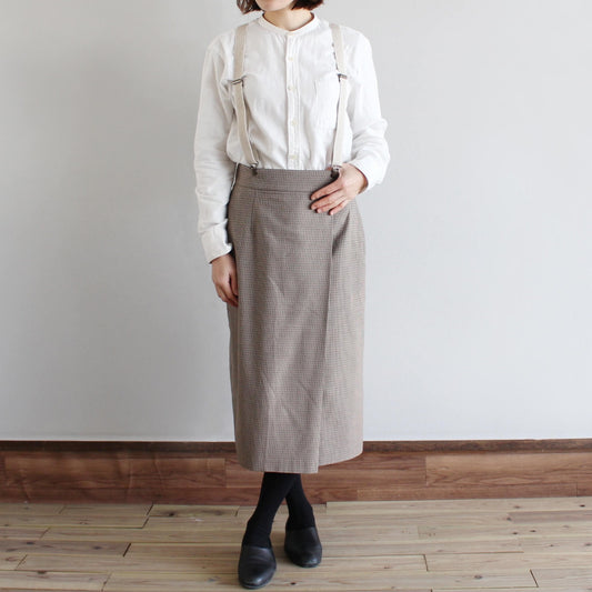 サスペンダー レディース 麻 Y型 幅25mm